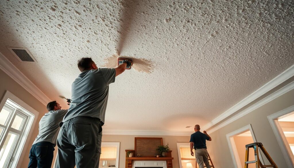 popcorn ceiling removal
